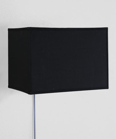 Floating Shade Plug-In Wall Light Black